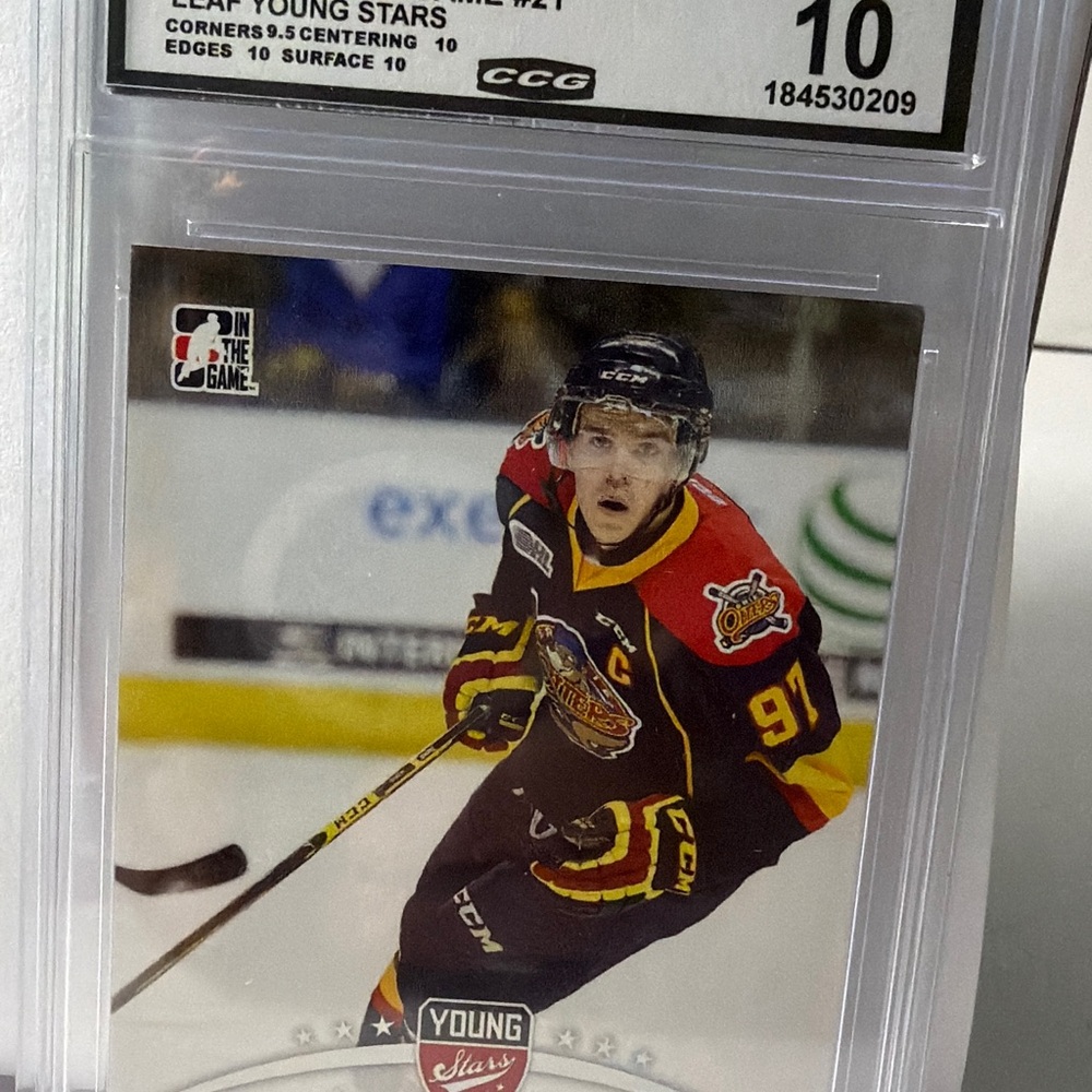 CCM Connor McDavid Young Stars Card - Black, Red & Yellow